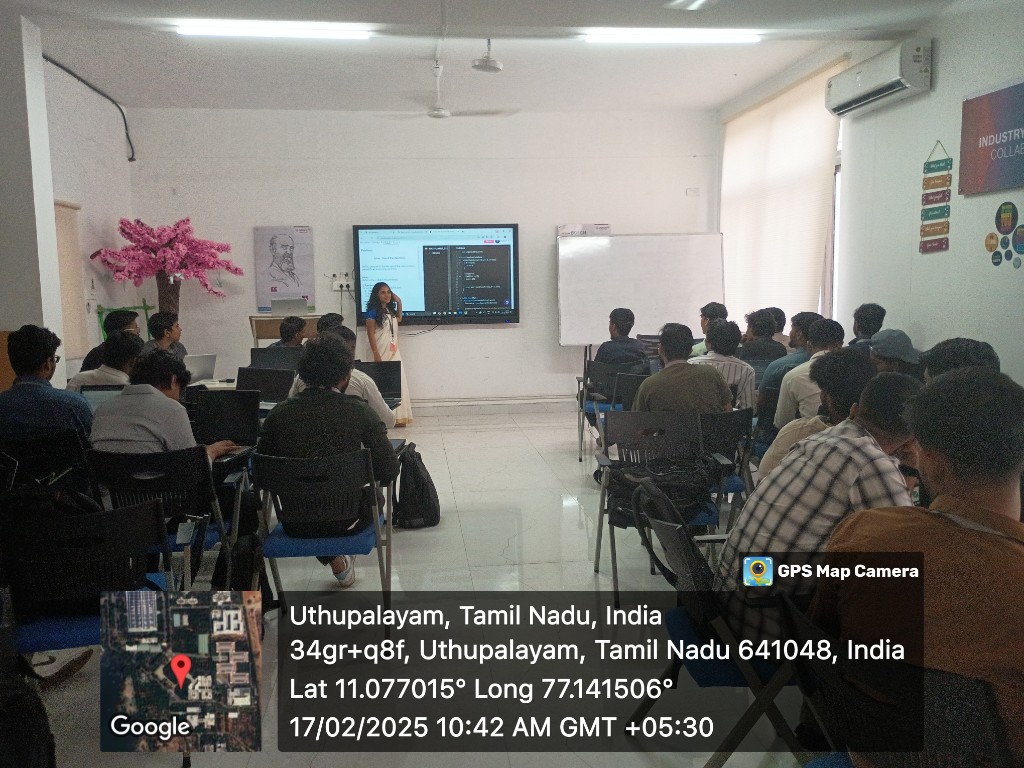 Senior tutor session with students in classroom