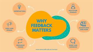 Why feedback matters — infographic for the online feedback form project
